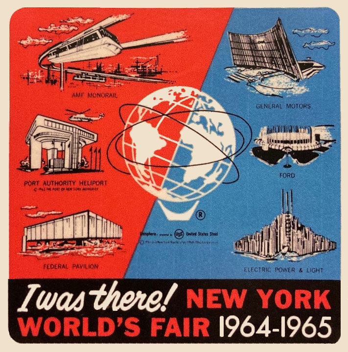 (image for) New York (11) Worlds Fair 1964-65 Vintage Vacation Sticker